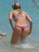 Josie Canseco Booty in Thong Bikini on the Beach in Honolulu