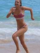 Josie Canseco Booty in Thong Bikini on the Beach in Honolulu