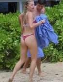Josie Canseco Booty in Thong Bikini on the Beach in Honolulu