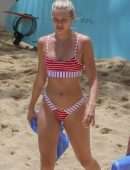 Josie Canseco Booty in Thong Bikini on the Beach in Honolulu