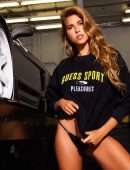 Kara Del Toro in Gregorio Campos for Pleasures X Guess Jeans Calendar & Campaign 2019