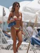 Kara Del Toro in White Bikini at Miami Beach