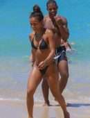 Karrueche Tran in Bikini at Beach in Miami