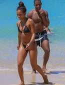 Karrueche Tran in Bikini at Beach in Miami
