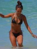 Karrueche Tran in Bikini at Beach in Miami
