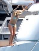 Kate Moss in Bikini on a Yacht in St Tropez
