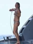 Kate Moss in Bikini on a Yacht in St Tropez
