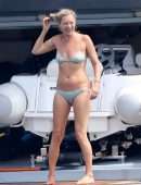 Kate Moss in Bikini on a Yacht in St Tropez