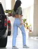 Kendall Jenner Braless Underboobs in Los Angeles