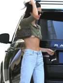 Kendall Jenner Braless Underboobs in Los Angeles