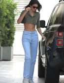 Kendall Jenner Braless Underboobs in Los Angeles