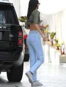 Kendall Jenner Braless Underboobs in Los Angeles