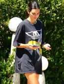 Kendall Jenner Leggy, Out in Beverly Hills