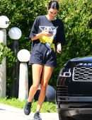 Kendall Jenner Leggy, Out in Beverly Hills