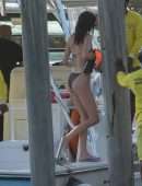 Kendall Jenner in Bikini on a Boat in Jamaica