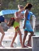 Kendall Jenner in Bikini on a Boat in Jamaica
