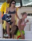 Kendall Jenner in Bikini on a Boat in Jamaica