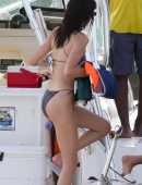 Kendall Jenner in Bikini on a Boat in Jamaica