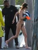 Kendall Jenner in Bikini on a Boat in Jamaica