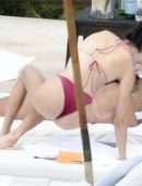Kendall Jenner in Pink Bikini in Costa Smeralda