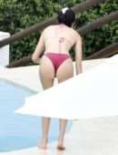 Kendall Jenner in Pink Bikini in Costa Smeralda