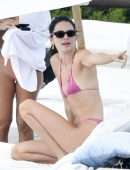 Kendall Jenner in Pink Bikini in Costa Smeralda