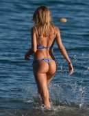 Kimberley Garner Booty in Bikini on the Beach in St Tropez