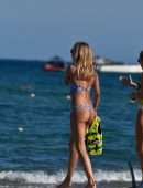 Kimberley Garner Booty in Bikini on the Beach in St Tropez