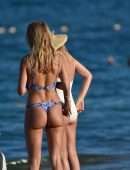 Kimberley Garner Booty in Bikini on the Beach in St Tropez