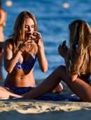 Kimberley Garner Booty in Bikini on the Beach in St Tropez