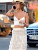 Kimberley Garner Braless Cleavage in St Tropez