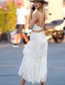 Kimberley Garner Braless Cleavage in St Tropez