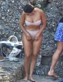 Kourtney Kardashian in Bikini in Portofino