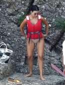 Kourtney Kardashian in Bikini in Portofino