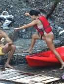 Kourtney Kardashian in Bikini in Portofino