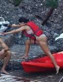 Kourtney Kardashian in Bikini in Portofino
