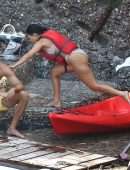 Kourtney Kardashian in Bikini in Portofino