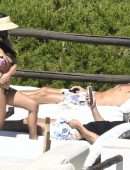 Kourtney Kardashian Big Booty in a Bikini in Sardinia