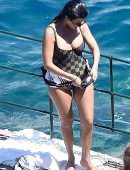 Kourtney Kardashian Booty on Vacation in Portofino