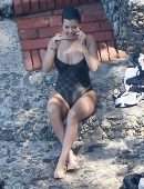 Kourtney Kardashian Booty on Vacation in Portofino