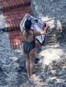 Kourtney Kardashian Booty on Vacation in Portofino