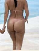 Kourtney Kardashian in Bikini at a Pool in Costa Smeralda