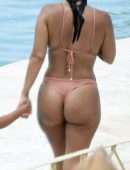 Kourtney Kardashian in Bikini at a Pool in Costa Smeralda