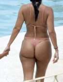 Kourtney Kardashian in Bikini at a Pool in Costa Smeralda