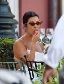 Kourtney Kardashian Out in Portofino