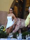 Kourtney Kardashian Out in Portofino