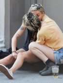 Kristen Stewart Kiss writer Dylan Meyer in NYC