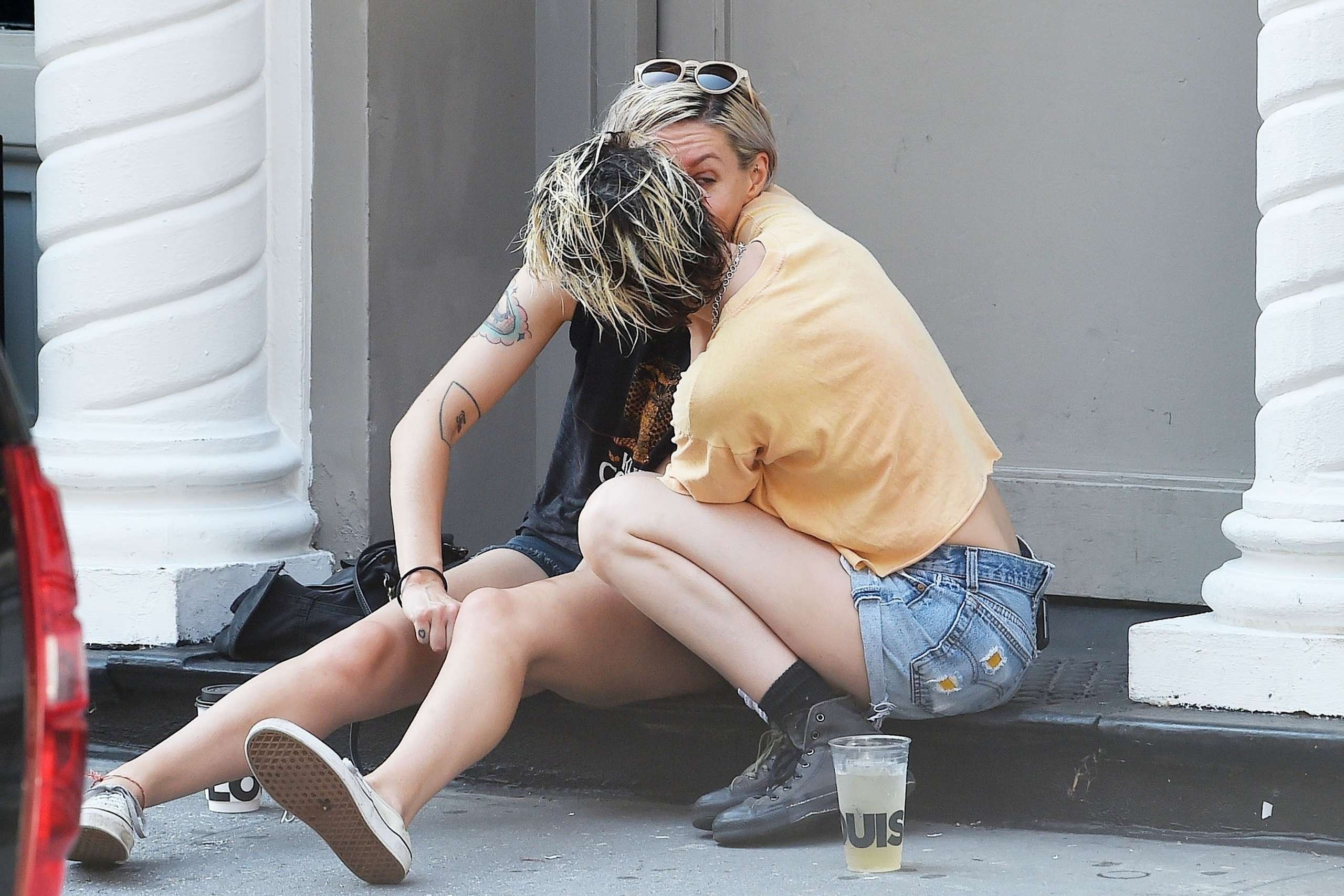 Kristen Stewart Kiss writer Dylan Meyer in NYC