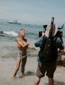 Kristin Cavallari for a Photoshoot at a Beach in Mexico