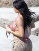 Kylie Jenner in Bikini Top Out in Capri